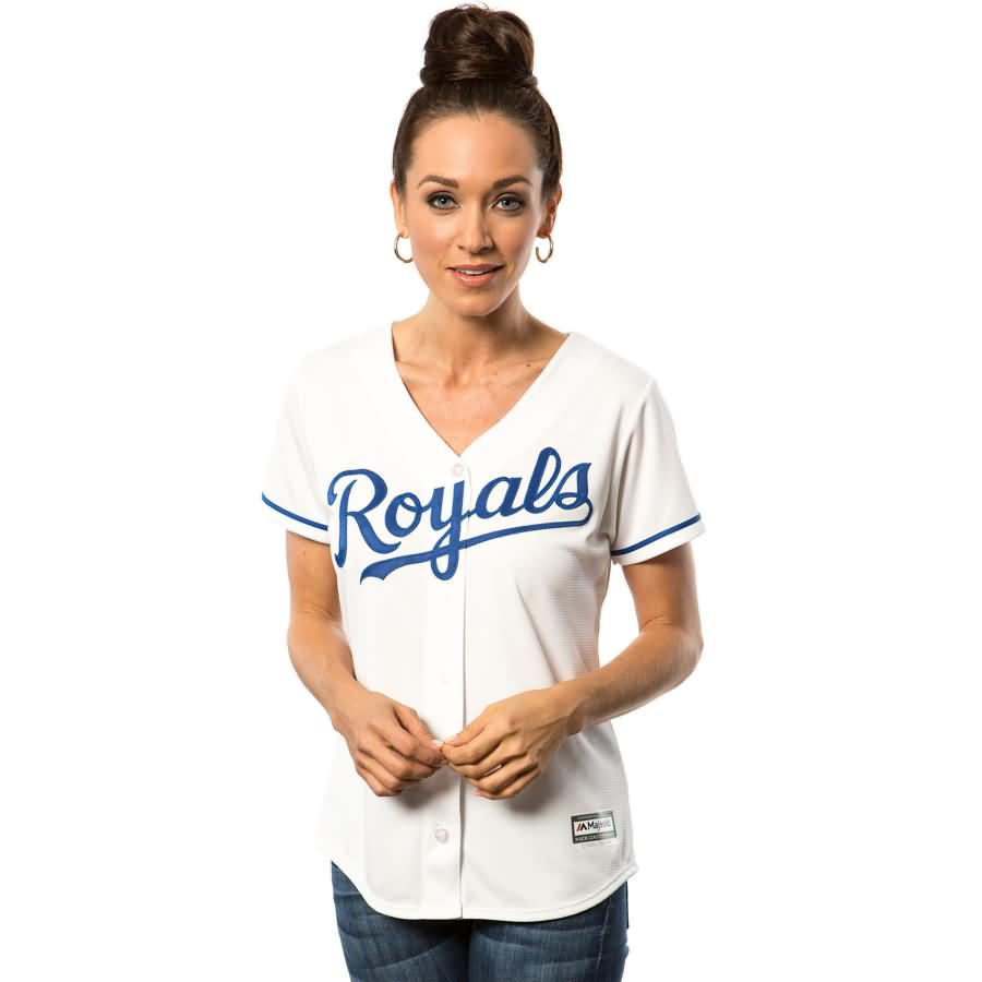 Alex Gordon Kansas City Royals Majestic Women's Cool Base Player Jersey - White