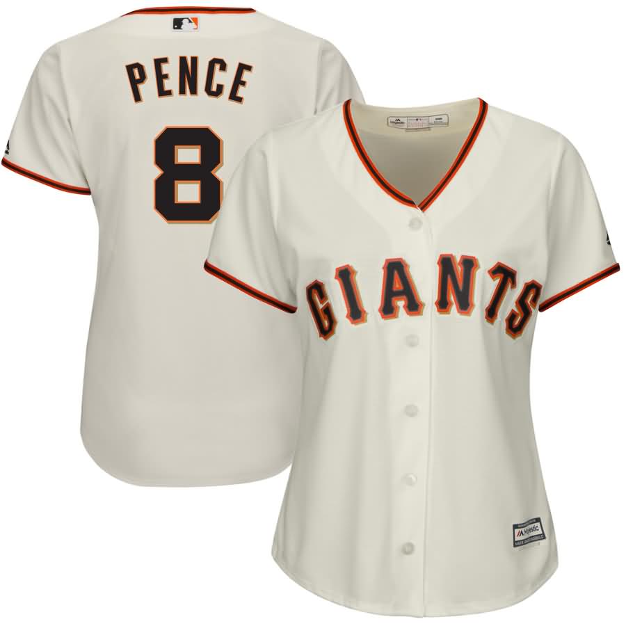 Hunter Pence San Francisco Giants Majestic Women's Cool Base Player Jersey - Cream