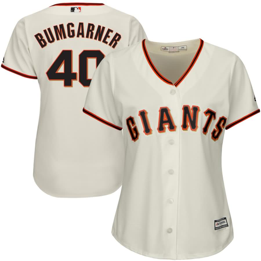 Madison Bumgarner San Francisco Giants Majestic Women's Cool Base Player Jersey - Cream