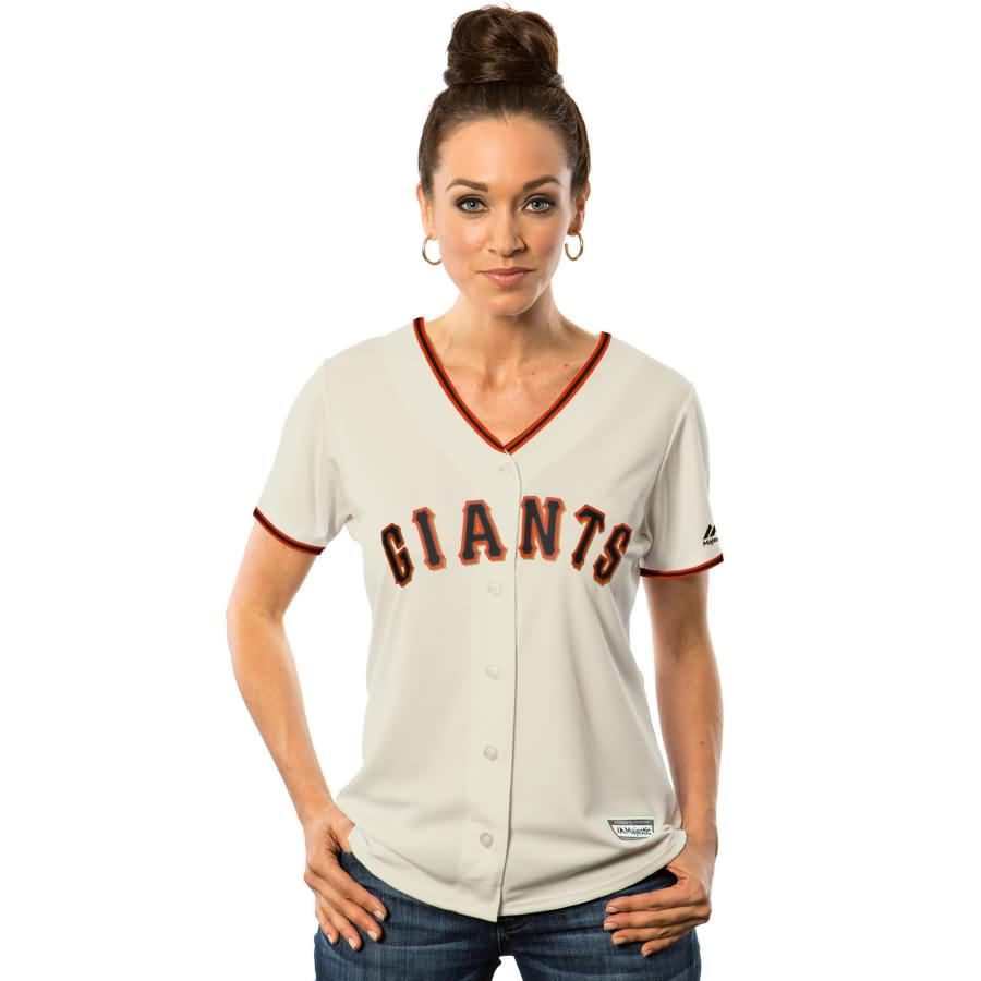 Madison Bumgarner San Francisco Giants Majestic Women's Cool Base Player Jersey - Cream