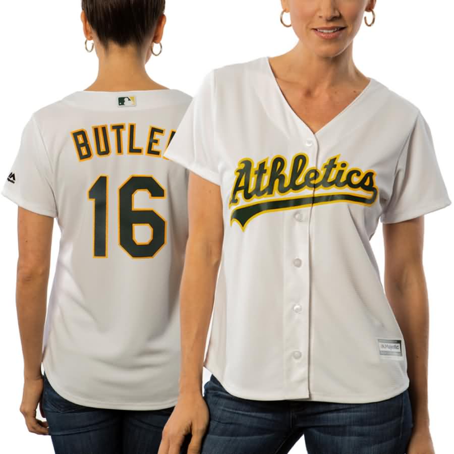 Billy Butler Oakland Athletics Majestic Women's Cool Base Player Jersey - White