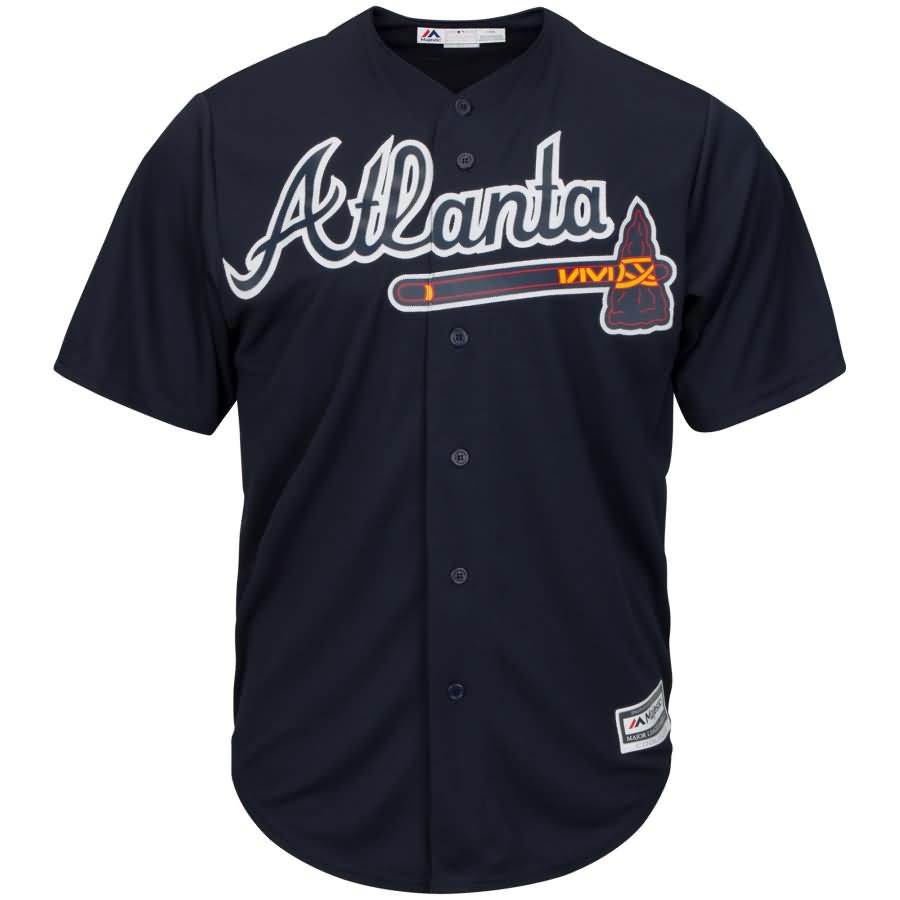 Atlanta Braves Majestic Youth Official Cool Base Jersey - Navy