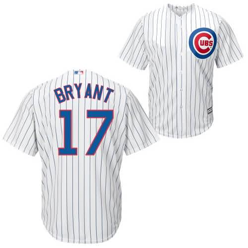 Kris Bryant Chicago Cubs Youth Official Cool Base Player Jersey - White