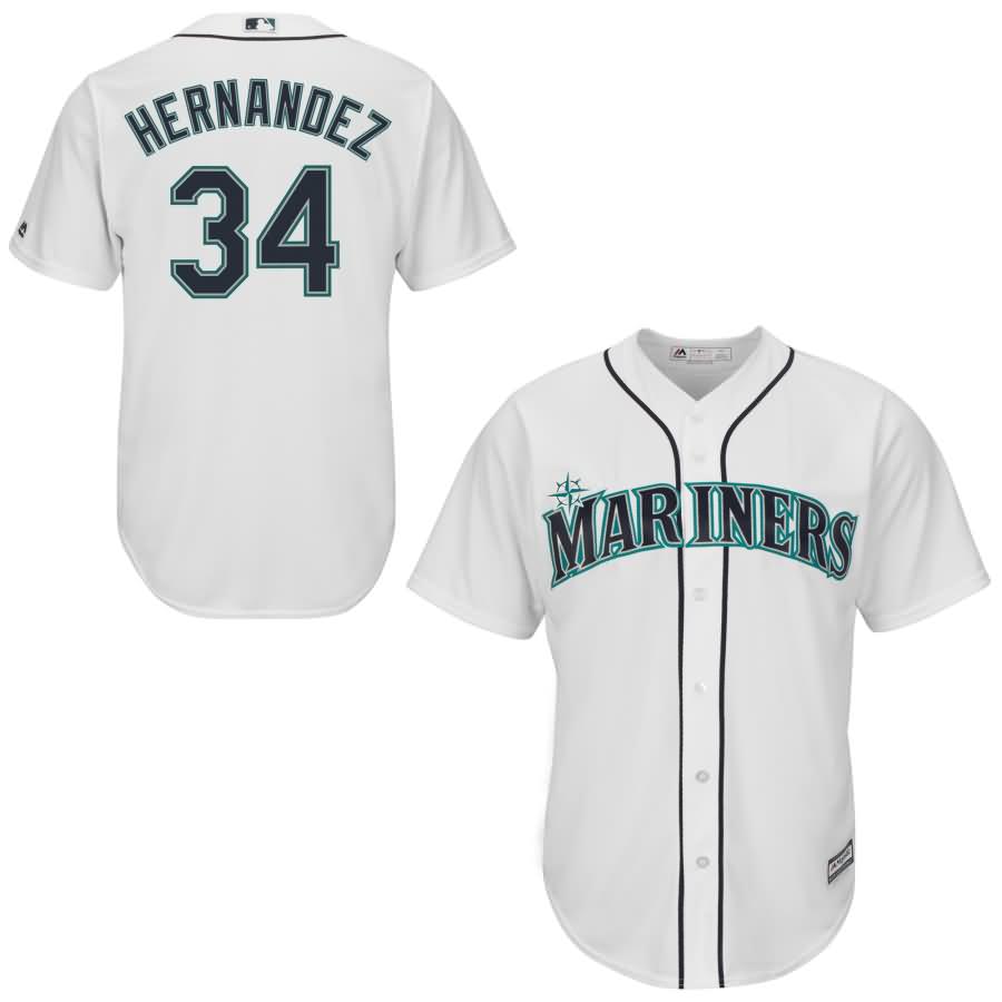 Felix Hernandez Seattle Mariners Youth Official Cool Base Player Jersey - Navy