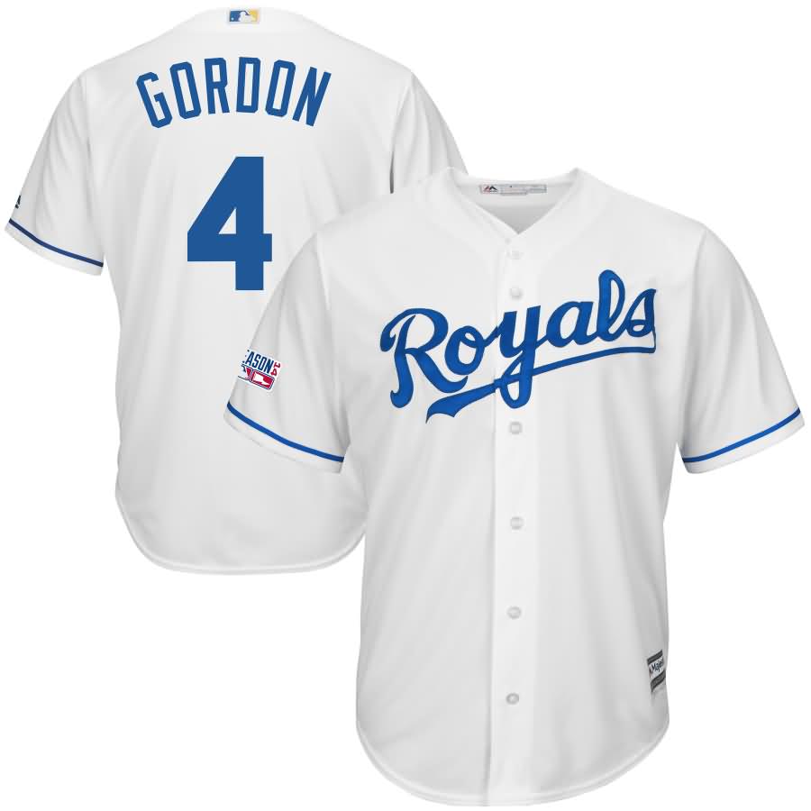 Alex Gordon Majestic Youth Official Cool Base Player Jersey - White