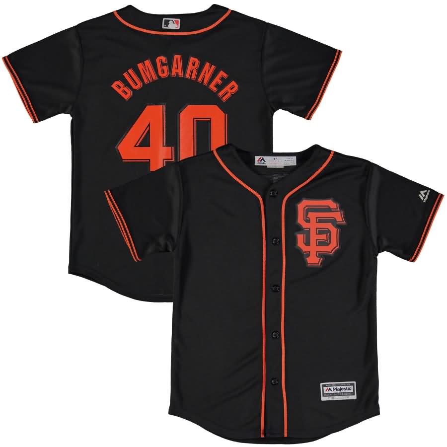 Madison Bumgarner San Francisco Giants Youth Official Cool Base Player Jersey - Black