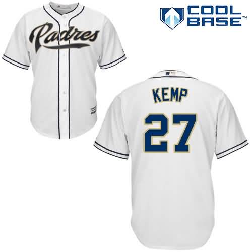 Matt Kemp San Diego Padres Majestic Cool Base Player Jersey - White