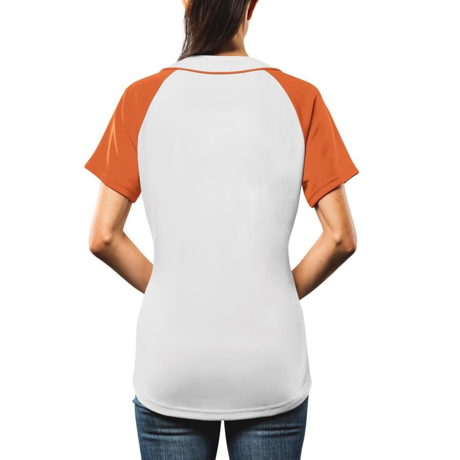 Baltimore Orioles Majestic Women's Fashion Replica Jersey - White/Orange