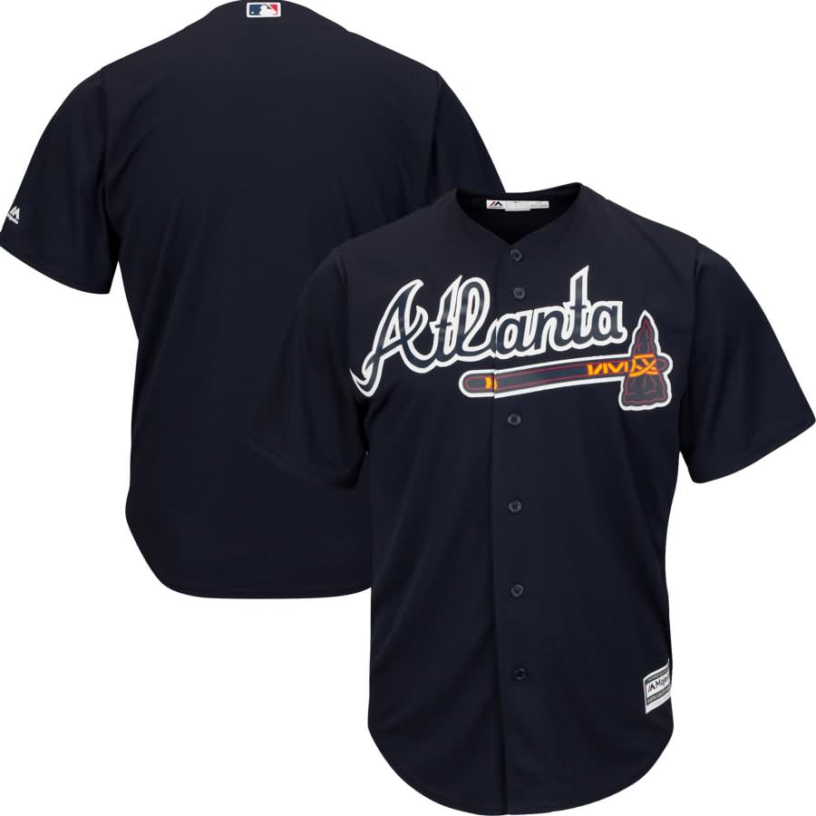 Atlanta Braves Majestic Official Cool Base Jersey - Navy