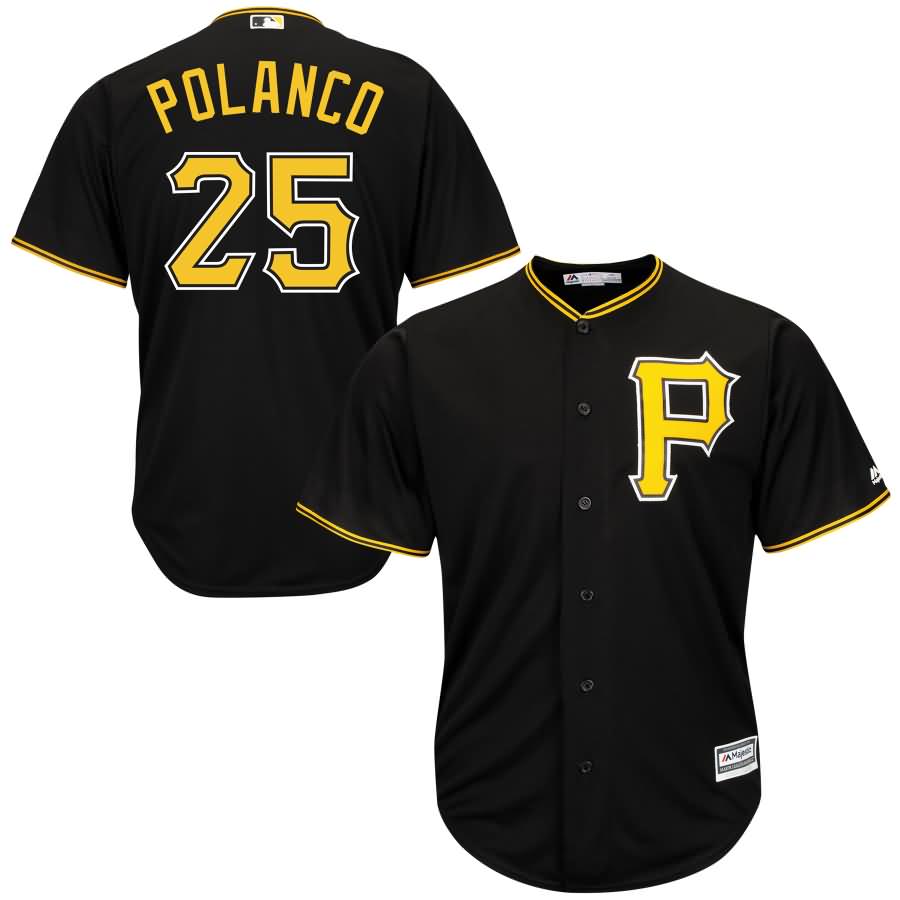 Gregory Polanco Pittsburgh Pirates Majestic Cool Base Player Jersey - Black