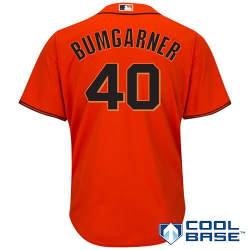 Madison Bumgarner San Francisco Giants Majestic Cool Base Player Jersey - Orange