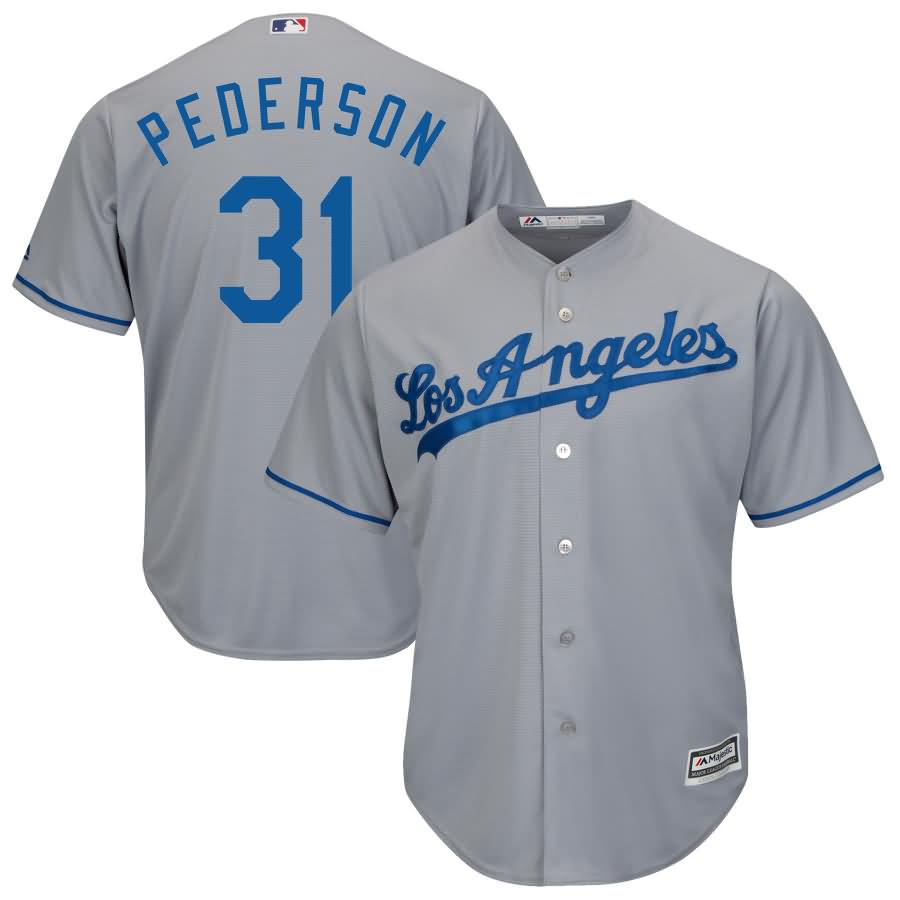 Joc Pederson Los Angeles Dodgers Majestic Official Cool Base Player Jersey - Gray