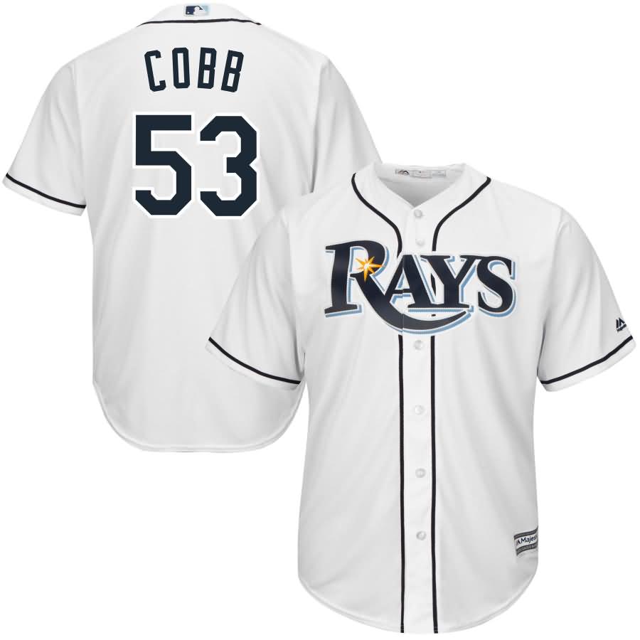 Alex Cobb Tampa Bay Rays Majestic Cool Base Player Jersey - White