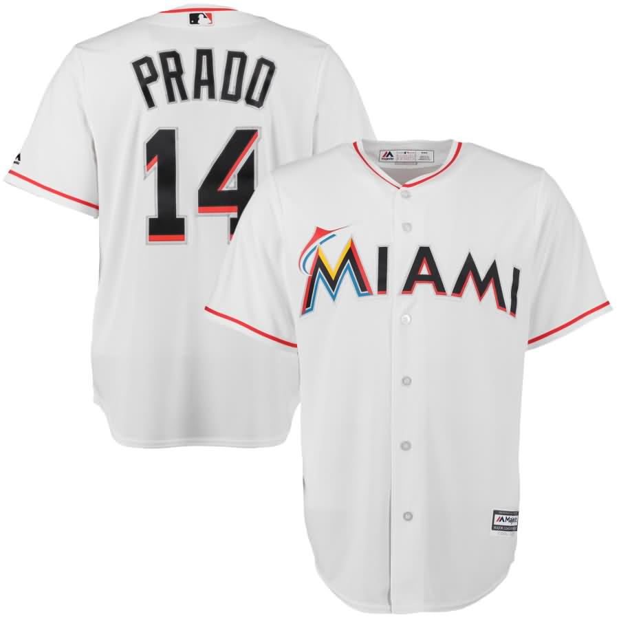 Martin Prado Miami Marlins Majestic Cool Base Player Jersey - White