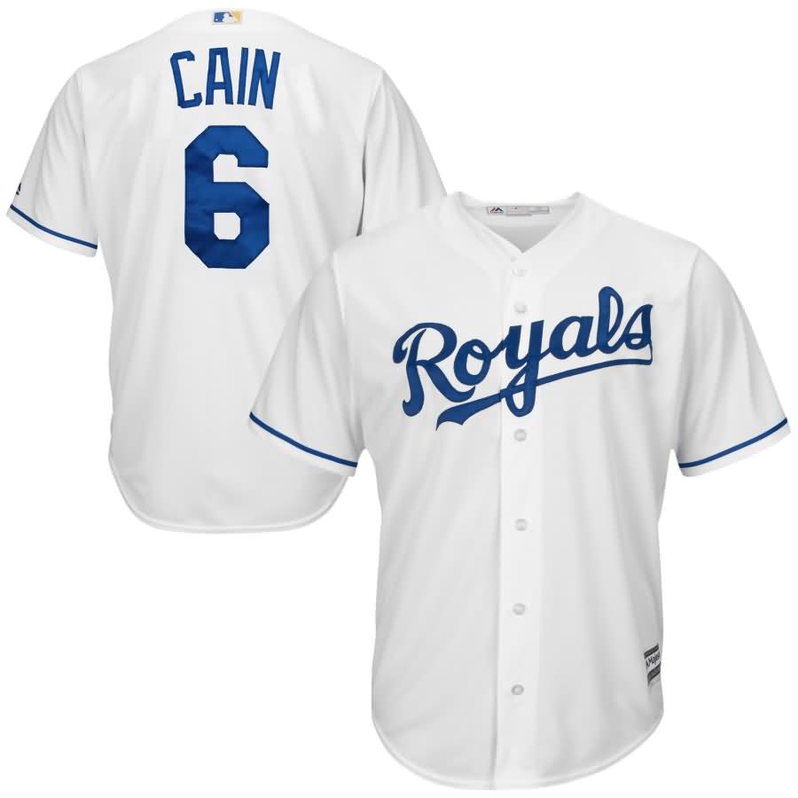 Lorenzo Cain Kansas City Royals Majestic Cool Base Player Jersey - White