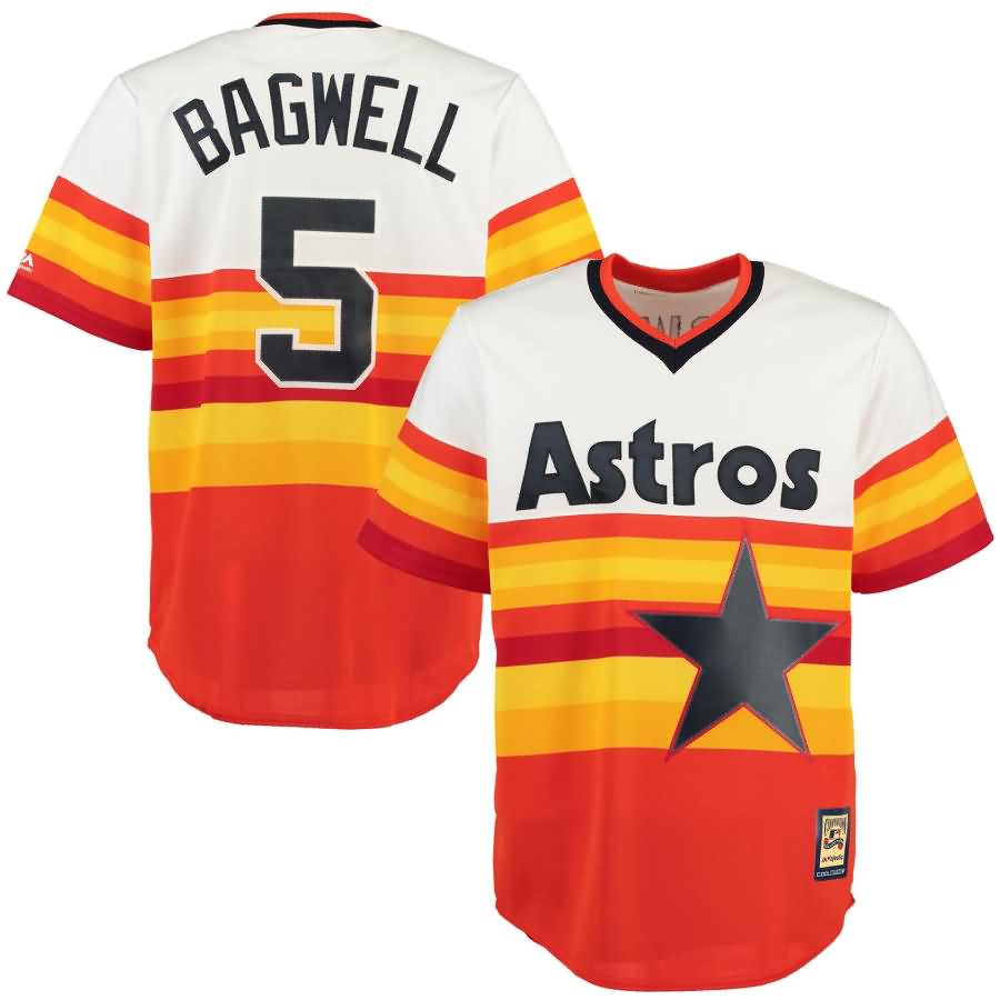 Jeff Bagwell Houston Astros Majestic Cool Base Cooperstown Collection Player Jersey - Orange