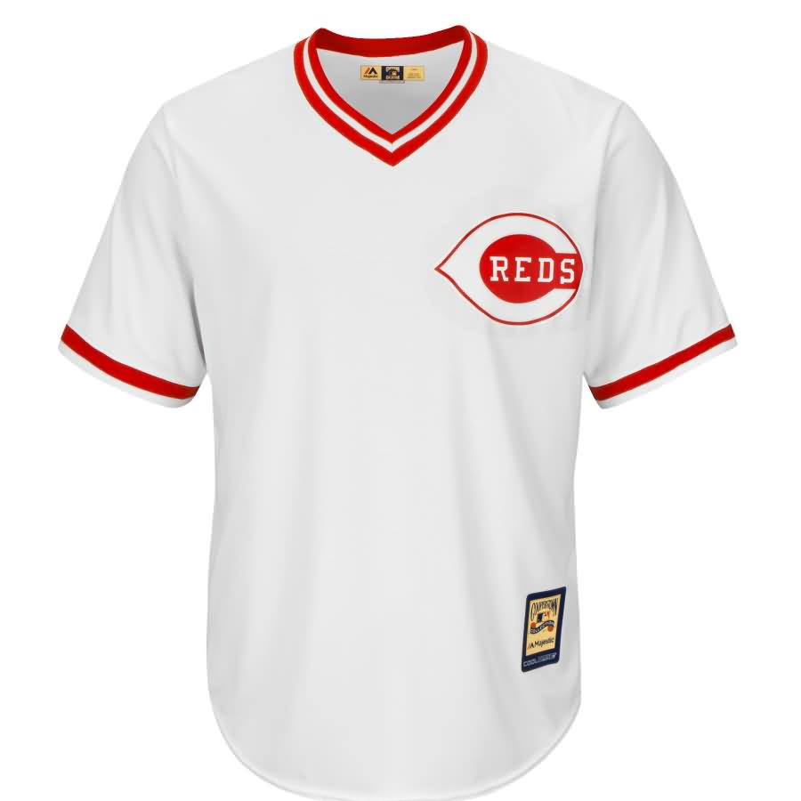 Johnny Bench Cincinnati Reds Majestic Cool Base Cooperstown Collection Player Jersey - White