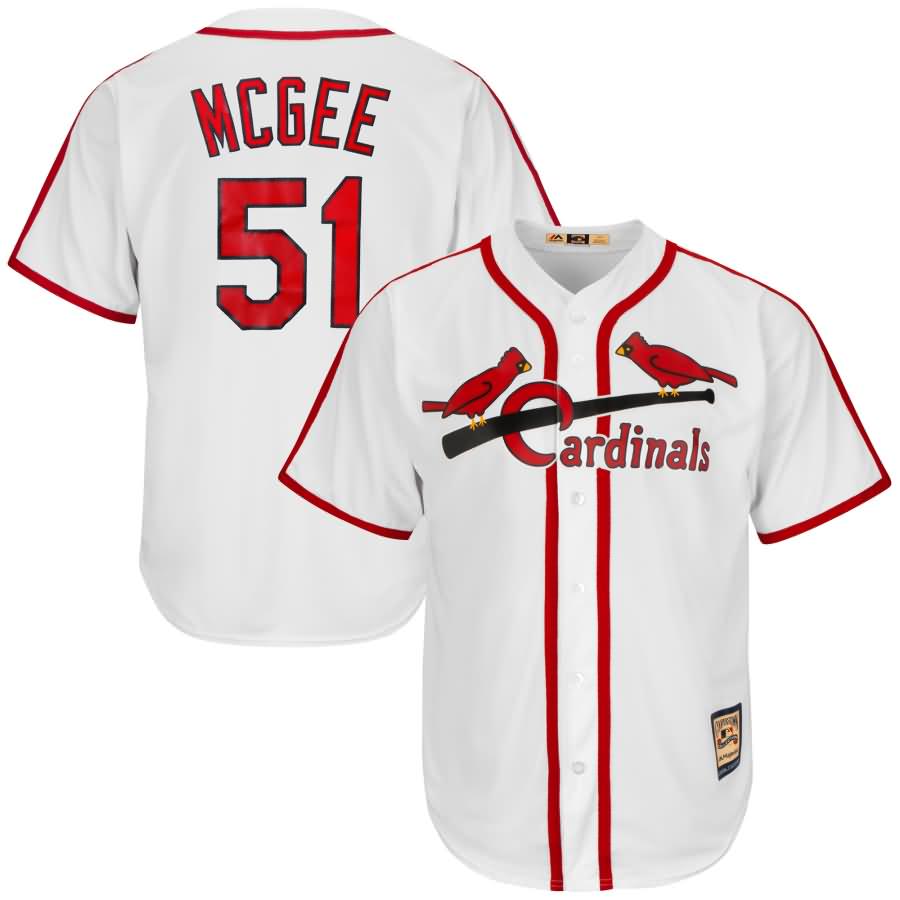 Willie McGee St. Louis Cardinals Majestic Cool Base Cooperstown Collection Player Jersey - White