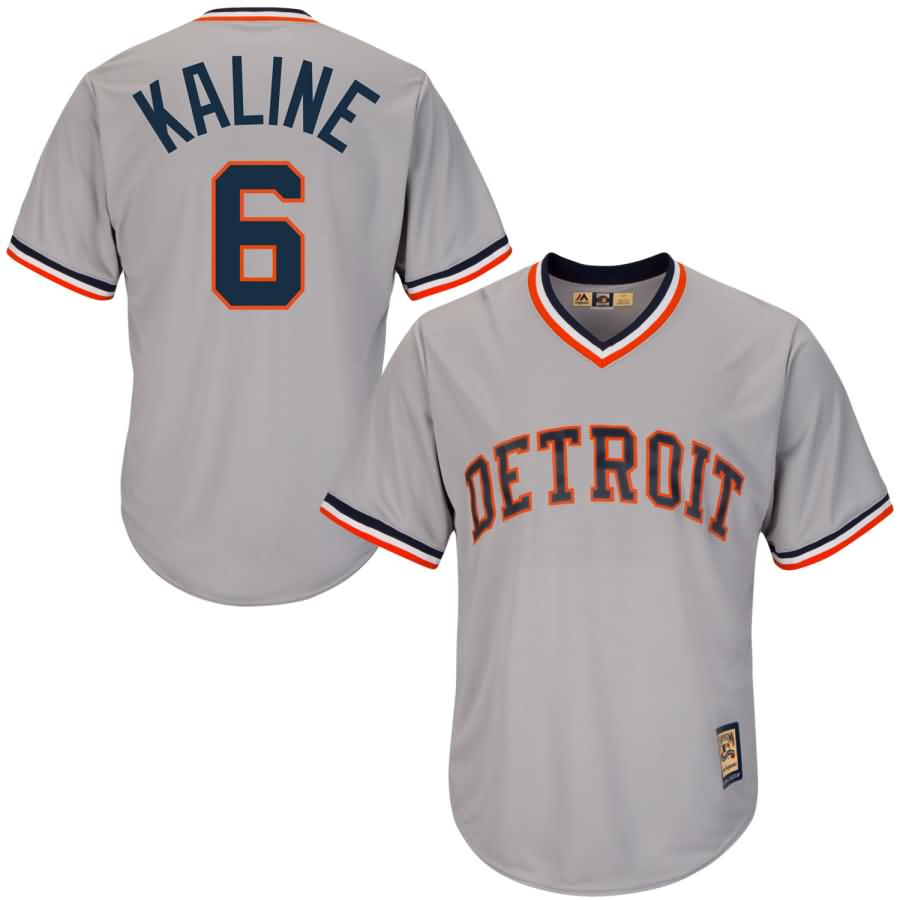 Al Kaline Detroit Tigers Majestic Cool Base Cooperstown Collection Player Jersey - Gray