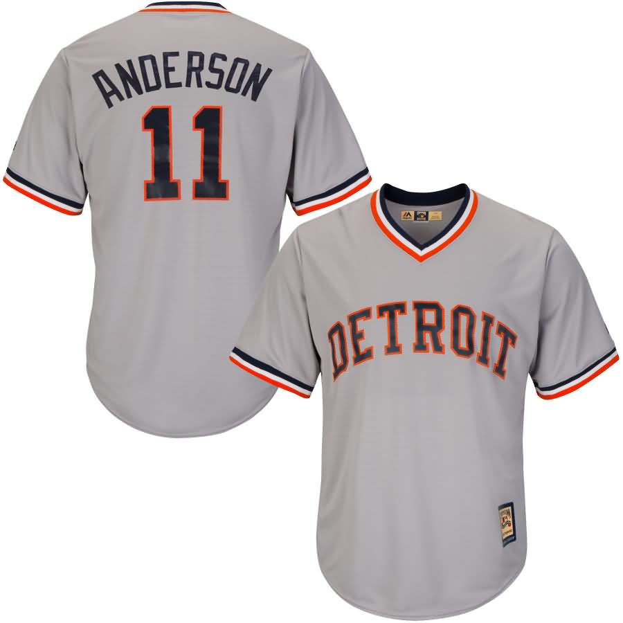 Sparky Anderson Detroit Tigers Majestic Cool Base Cooperstown Collection Player Jersey - Gray