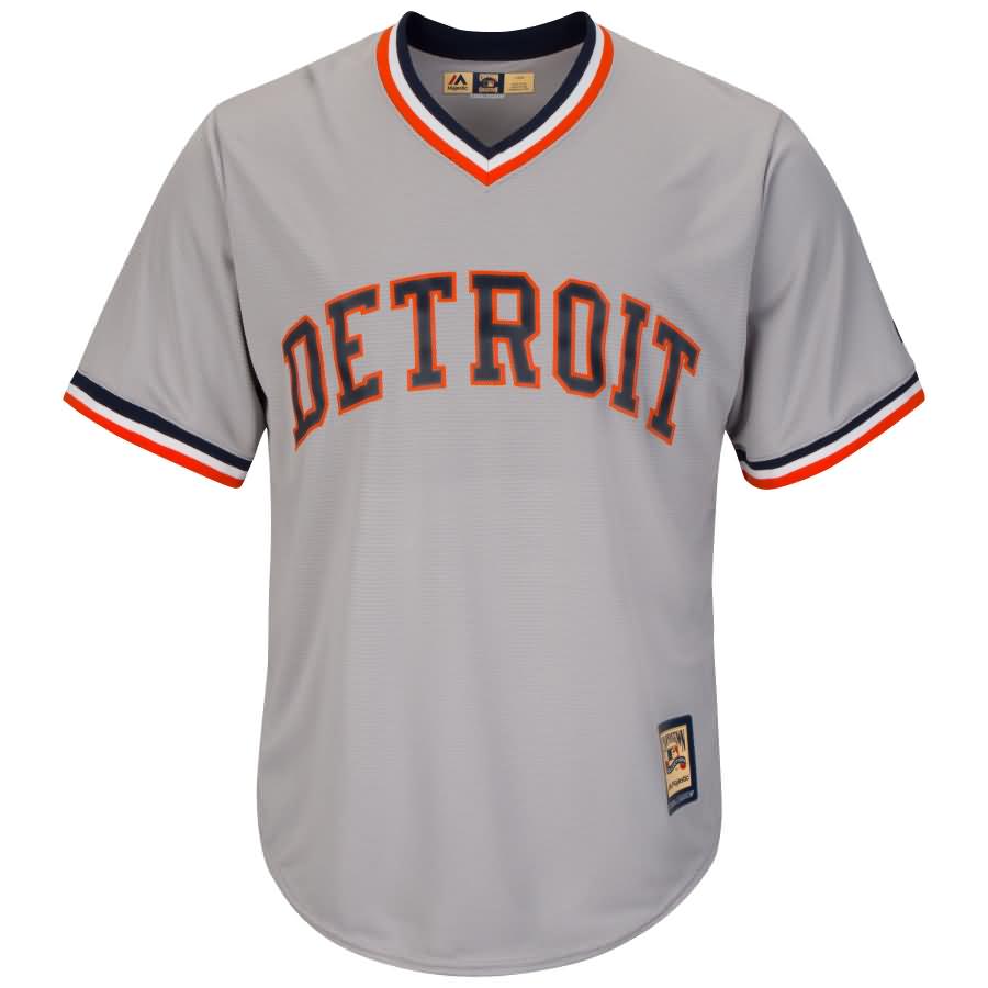 Sparky Anderson Detroit Tigers Majestic Cool Base Cooperstown Collection Player Jersey - Gray