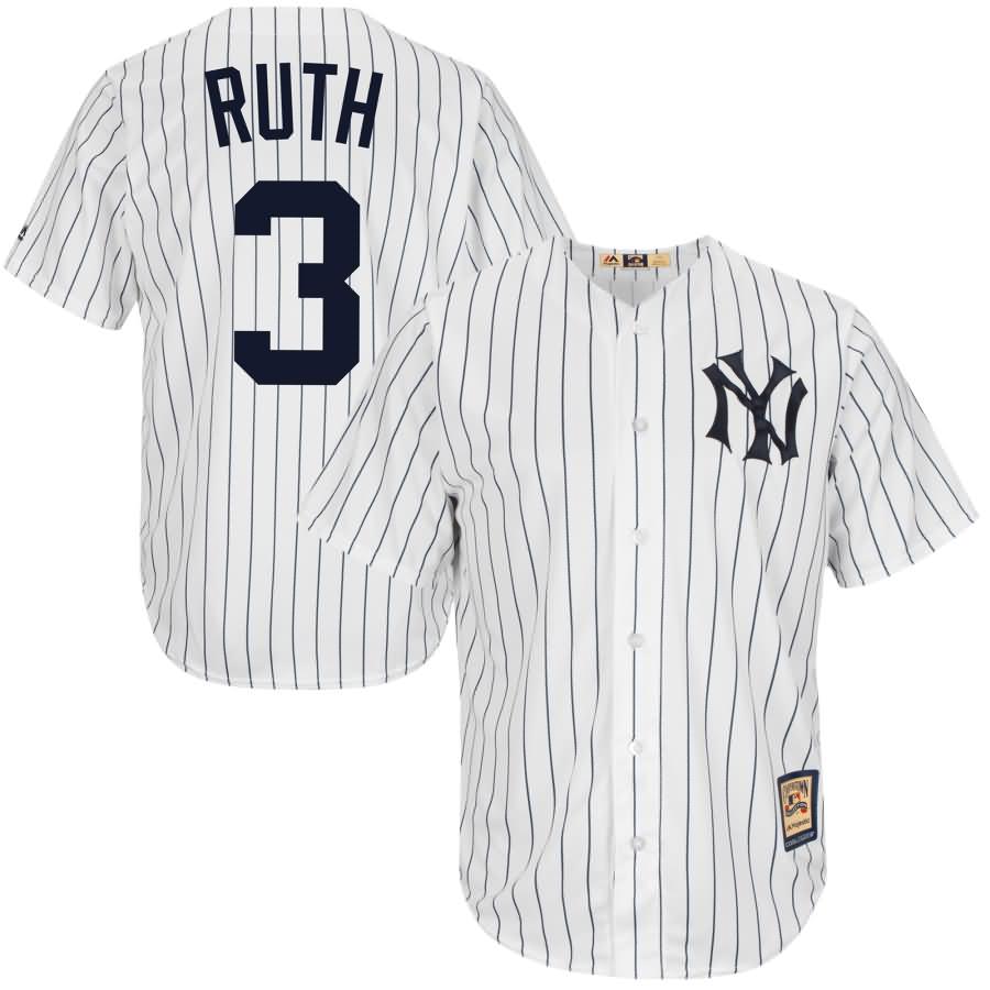 Babe Ruth New York Yankees Majestic Cool Base Cooperstown Collection Player Jersey - White