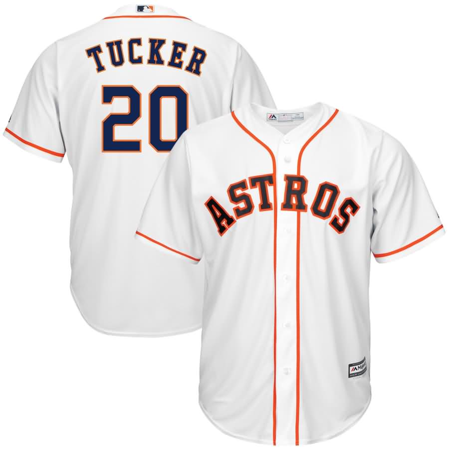 Preston Tucker Houston Astros Majestic Official Cool Base Player Jersey - White