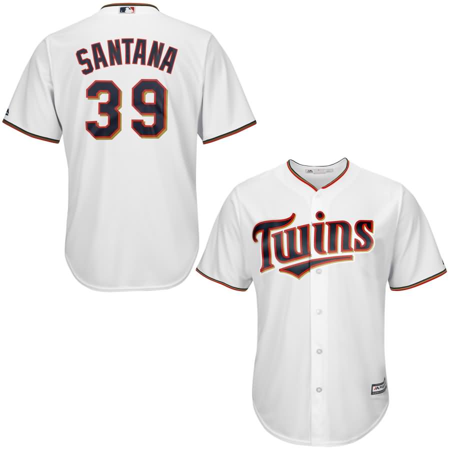 Daniel Santana Minnesota Twins Majestic Cool Base Player Jersey - White