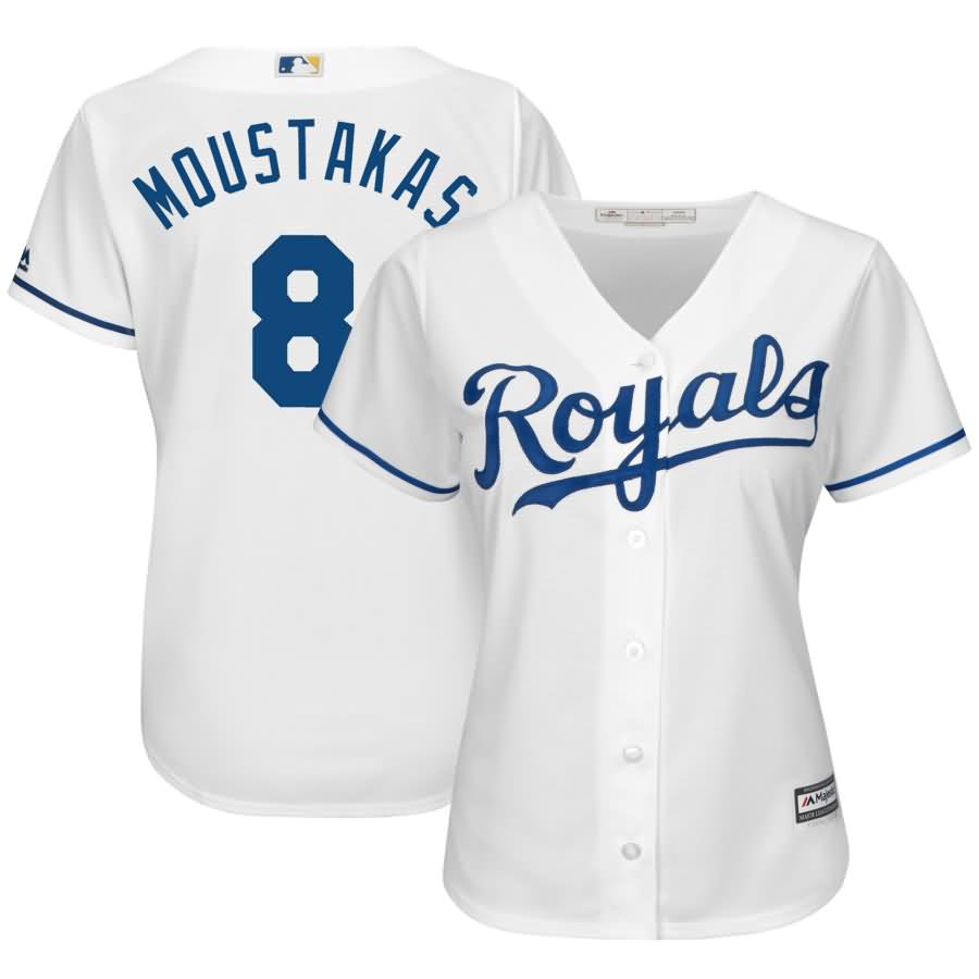 Mike Moustakas Kansas City Royals Majestic Women's Cool Base Player Jersey - White