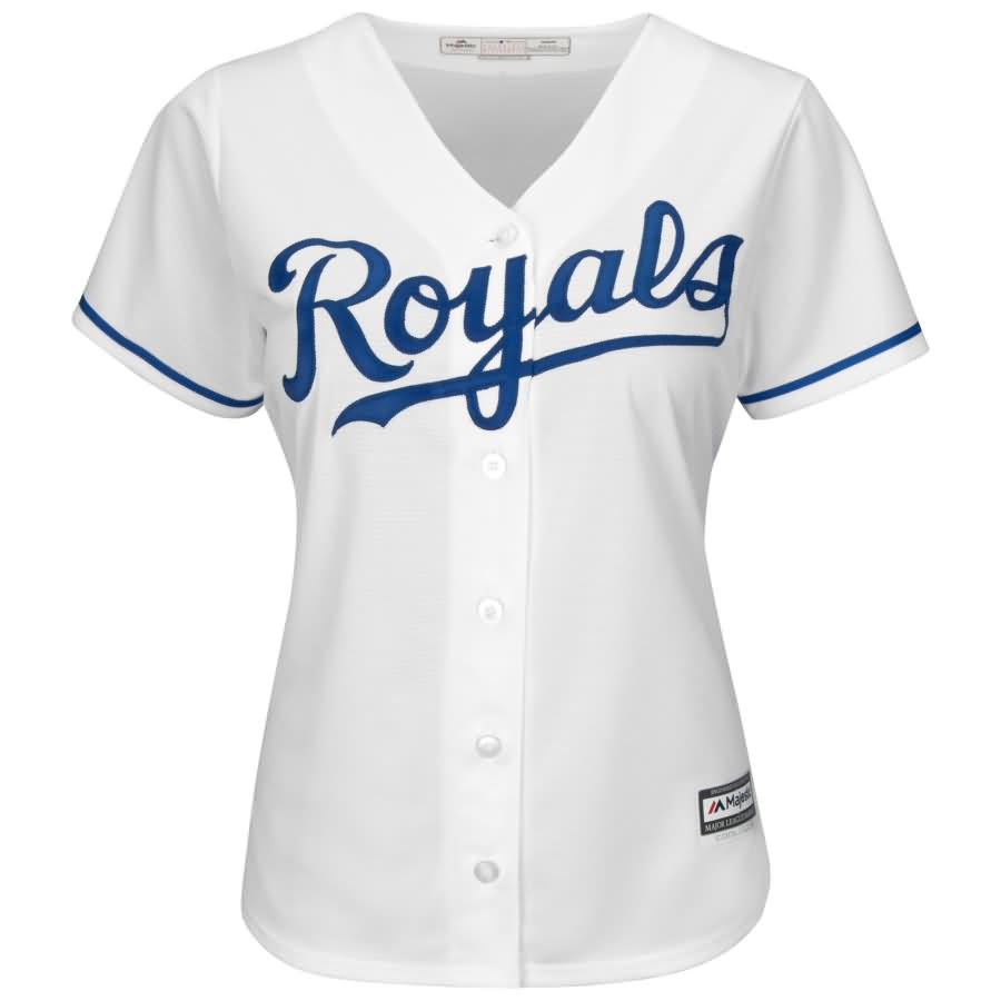 Mike Moustakas Kansas City Royals Majestic Women's Cool Base Player Jersey - White