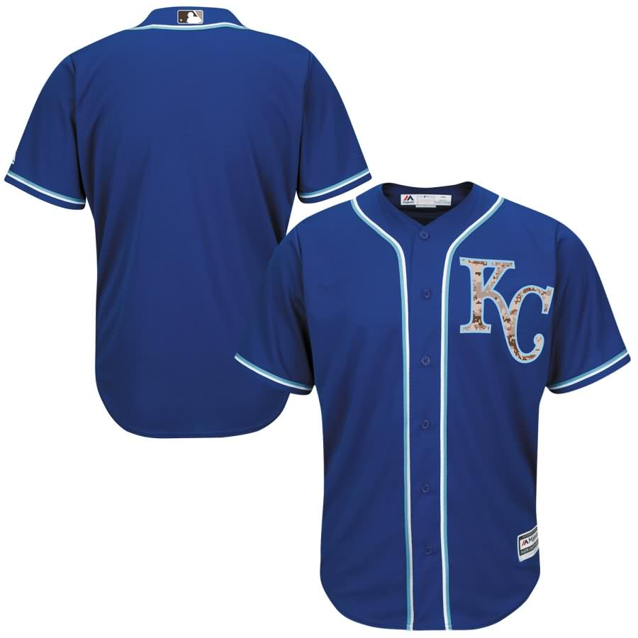 Kansas City Royals Majestic Team Jersey - Royal/Camo