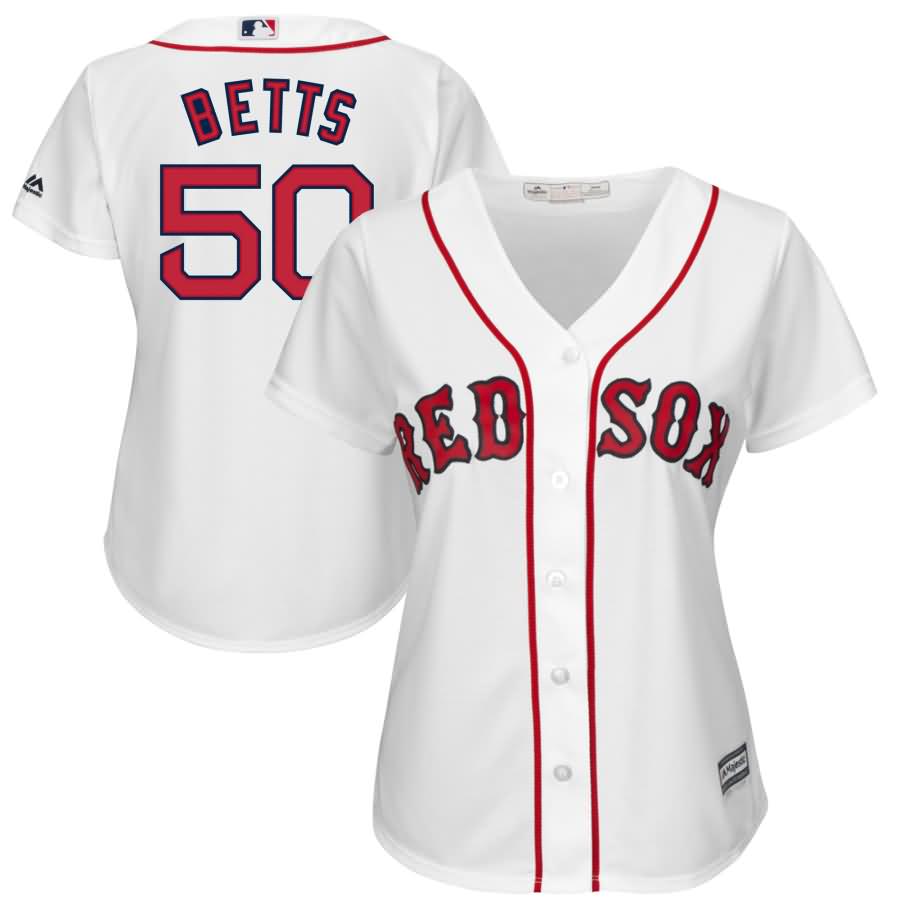 Mookie Betts Boston Red Sox Majestic Women's Cool Base Player Jersey - White