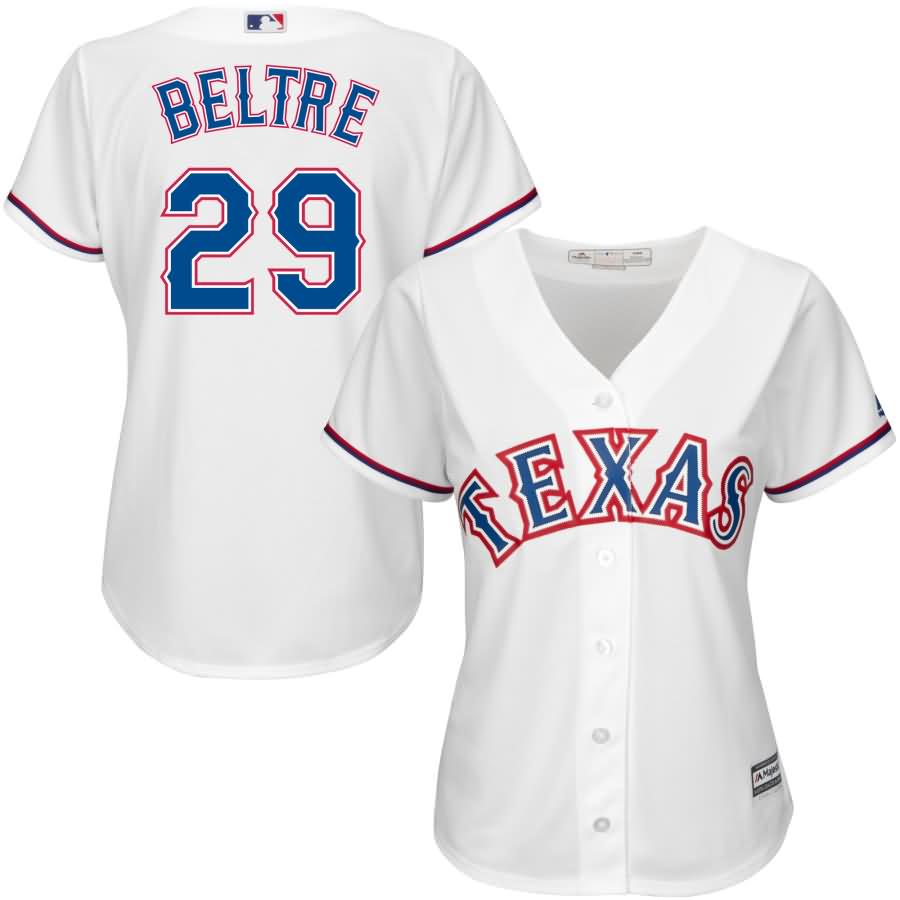 Adrian Beltre Texas Rangers Majestic Women's Player Cool Base V-Neck Jersey - White