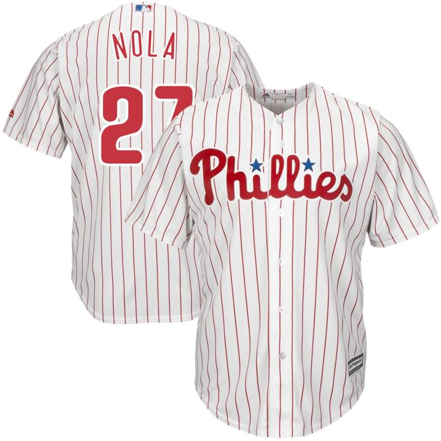 Aaron Nola Philadelphia Phillies Majestic Youth Official Cool Base Player Jersey - White