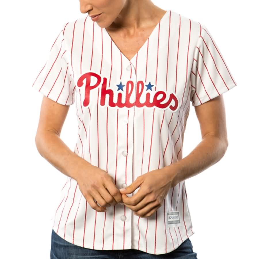 Aaron Nola Philadelphia Phillies Majestic Women's Cool Base Player Jersey - White