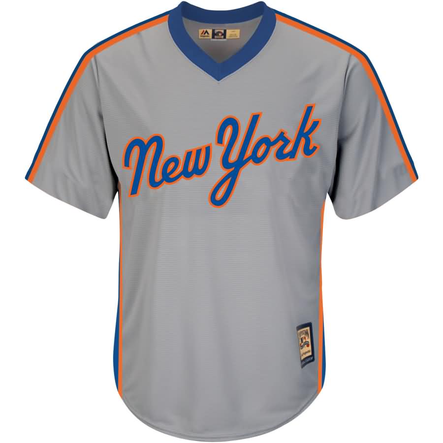 Mike Piazza New York Mets Majestic Cool Base Cooperstown Collection Player Jersey - Gray