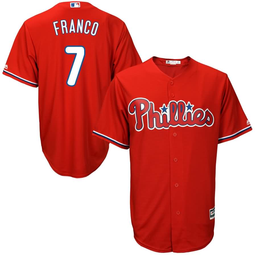 Maikel Franco Philadelphia Phillies Majestic Official Cool Base Player Jersey - Scarlet