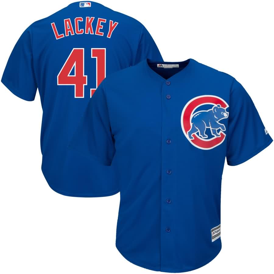 John Lackey Chicago Cubs Majestic Official Cool Base Player Jersey - Royal