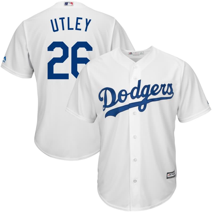 Chase Utley Los Angeles Dodgers Majestic Cool Base Player Jersey - White