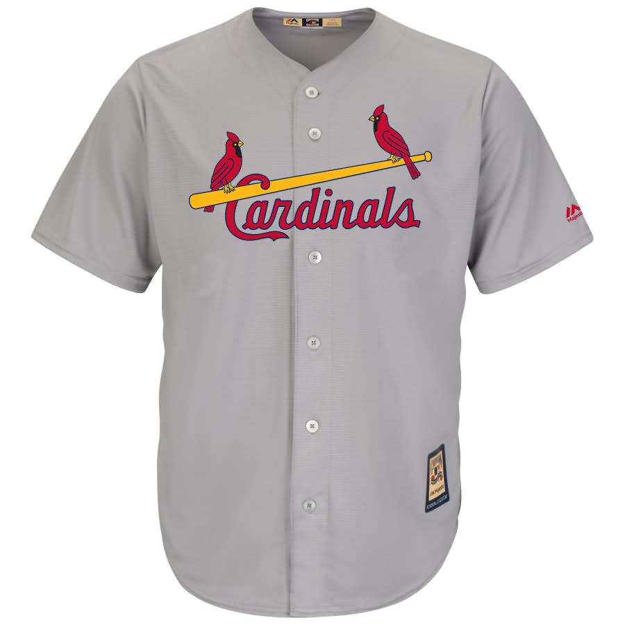 St. Louis Cardinals Majestic Cooperstown Collection Replica Cool Base Jersey - Gray