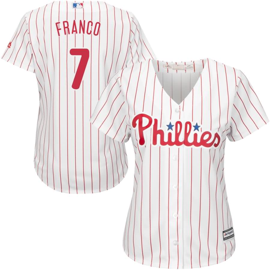 Maikel Franco Philadelphia Phillies Majestic Women's Cool Base Player Jersey - White