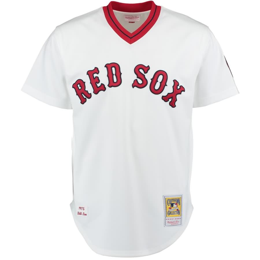 Bill Lee 1975 Boston Red Sox Mitchell & Ness Authentic Throwback Jersey - White