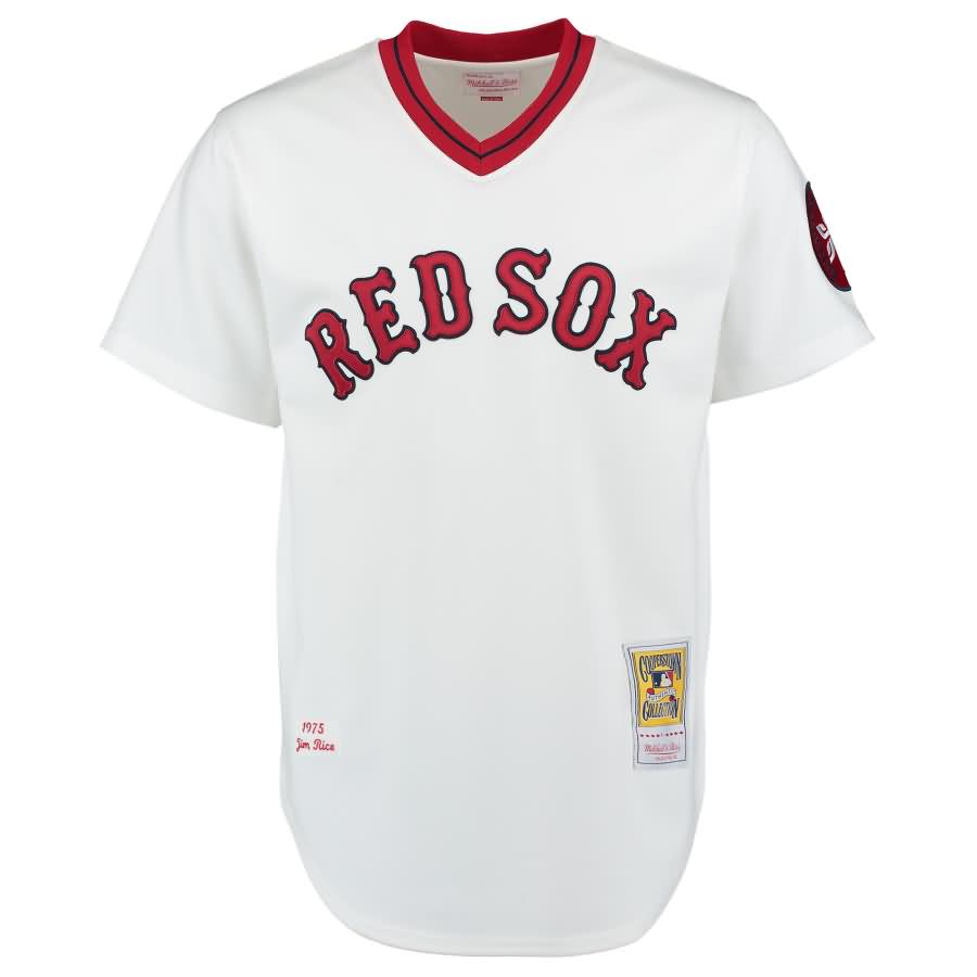 Jim Rice 1975 Boston Red Sox Mitchell & Ness Authentic Throwback Jersey - White