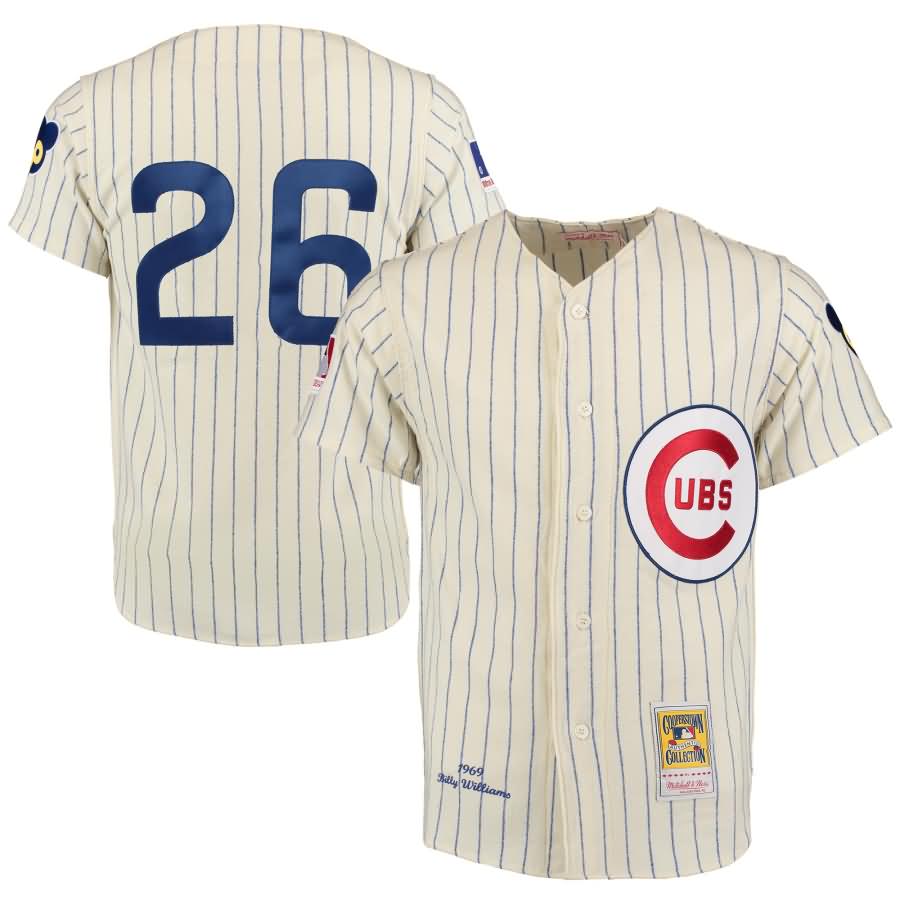 Billy Williams 1969 Chicago Cubs Mitchell & Ness Authentic Throwback Jersey - White/Royal