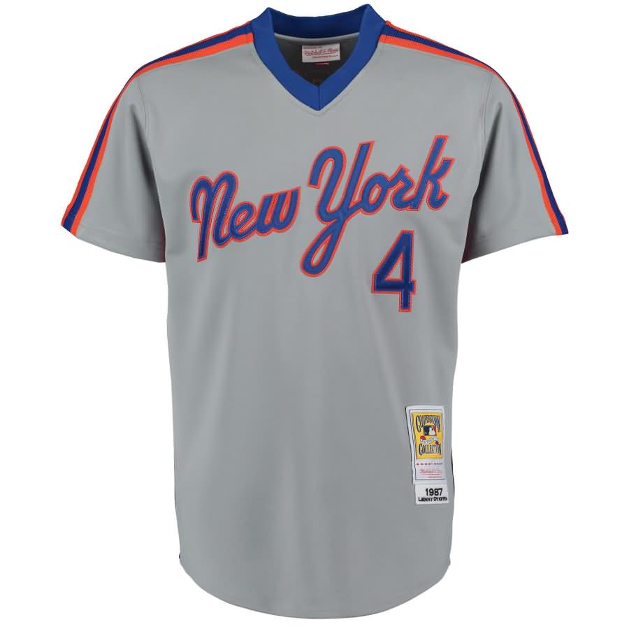 Lenny Dykstra 1987 New York Mets Mitchell & Ness Authentic Throwback Jersey - Gray