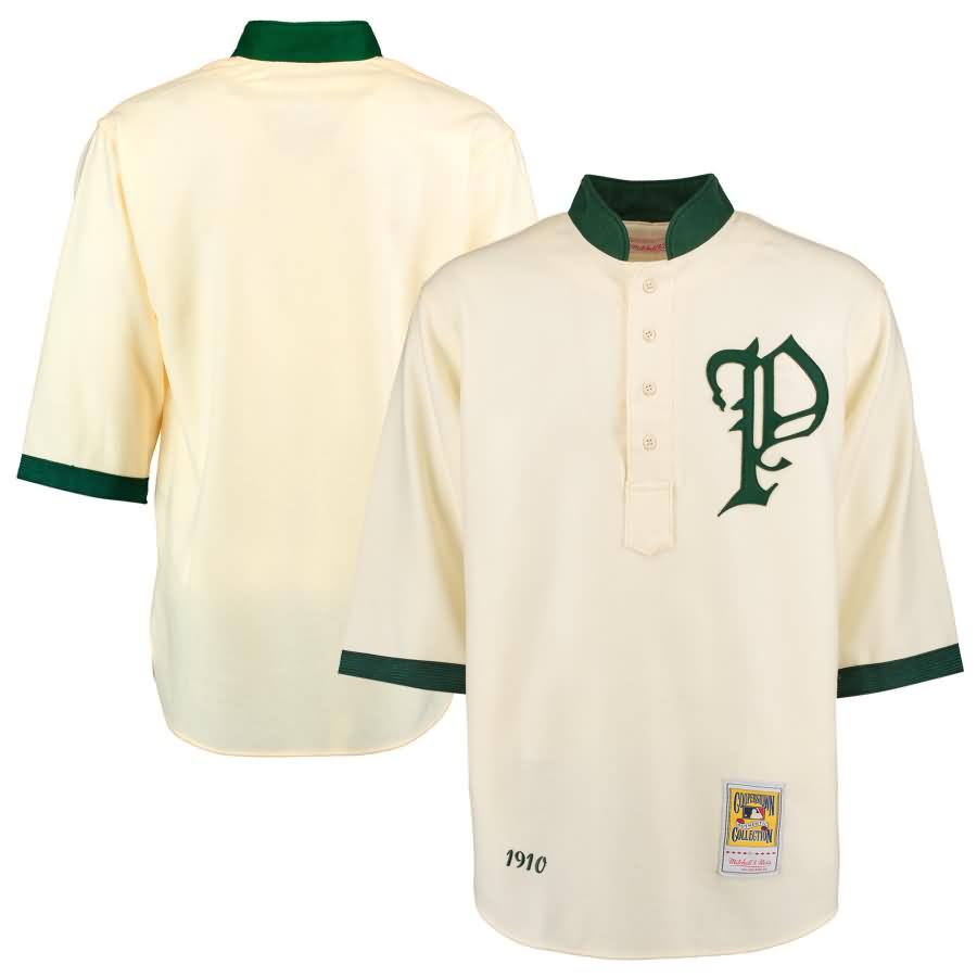 Philadelphia Phillies Mitchell & Ness 1910 Authentic Throwback Jersey - Cream