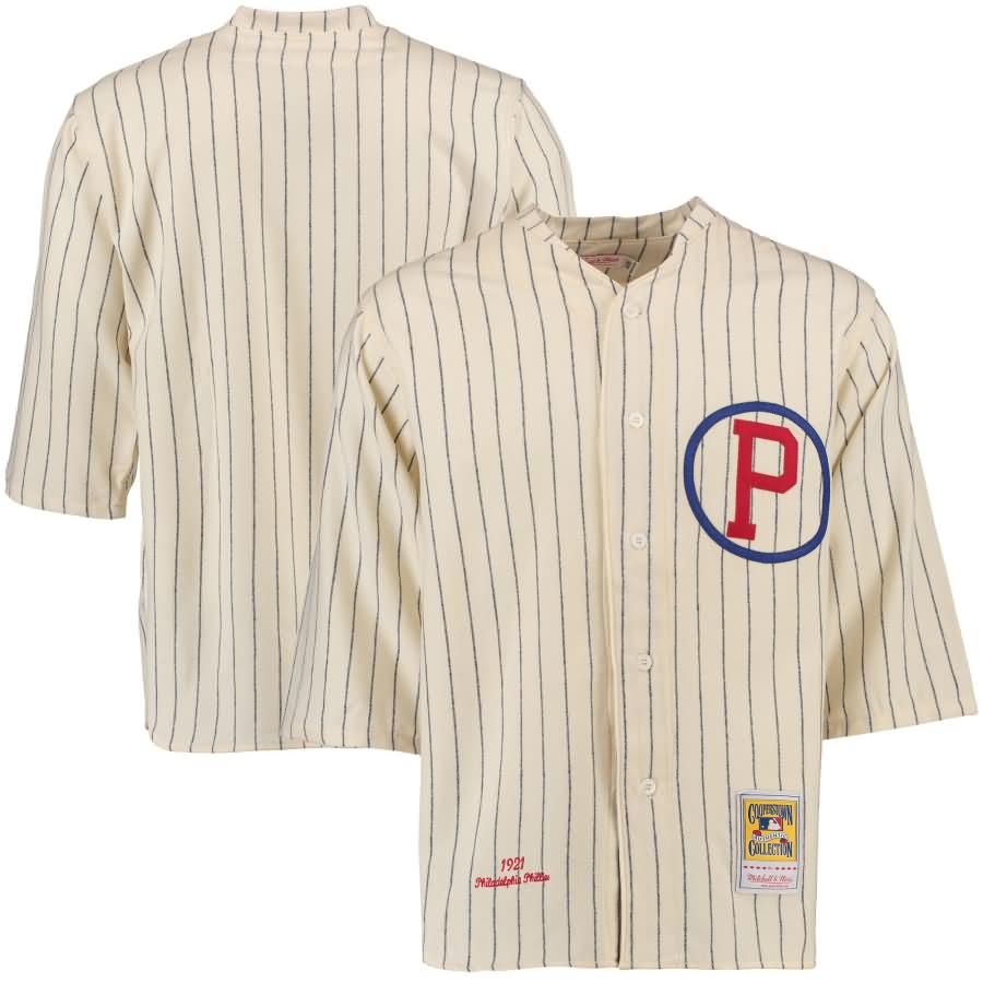 Philadelphia Phillies Mitchell & Ness 1921 Authentic Throwback Jersey - Cream