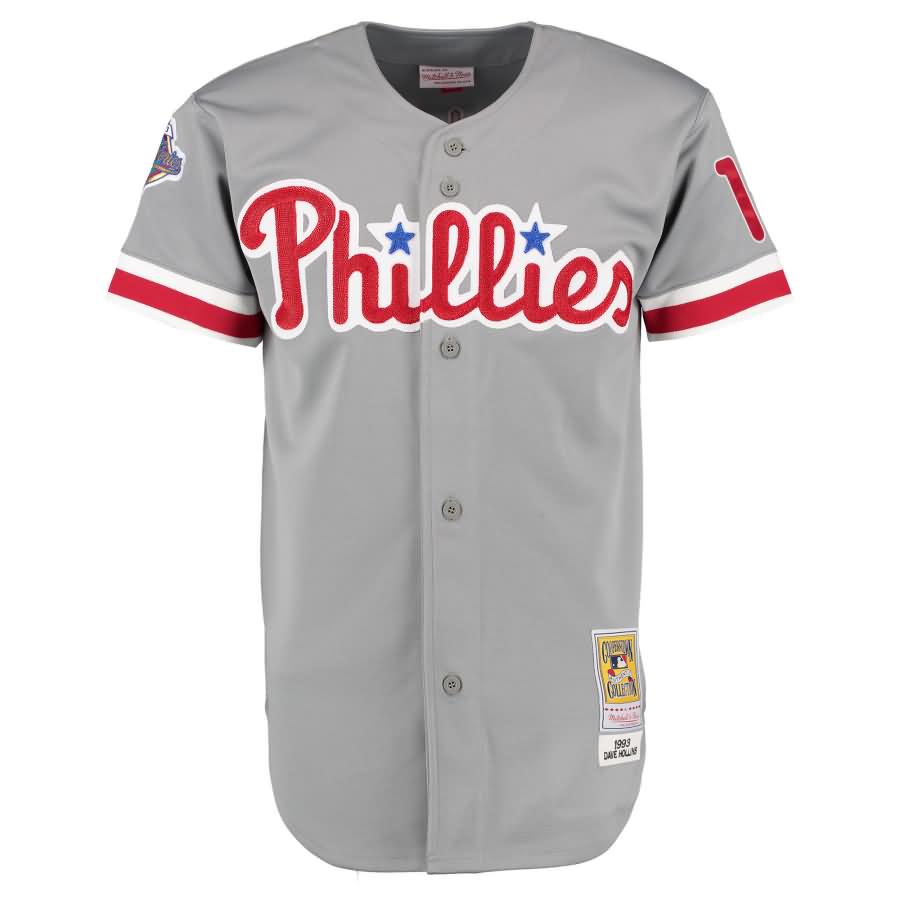 Mickey Morandini 1993 Philadelphia Phillies Mitchell & Ness Authentic Throwback Jersey - Gray