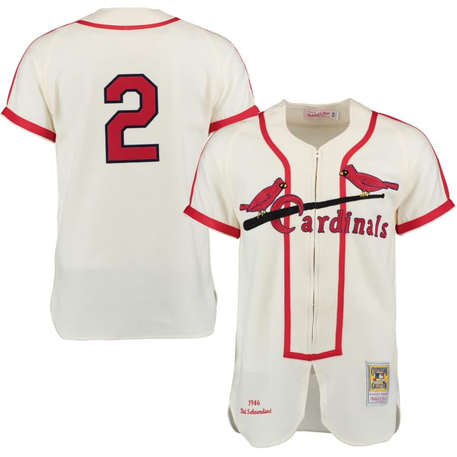 Red Schoendienst 1946 St. Louis Cardinals Mitchell & Ness Authentic Throwback Jersey - Cream