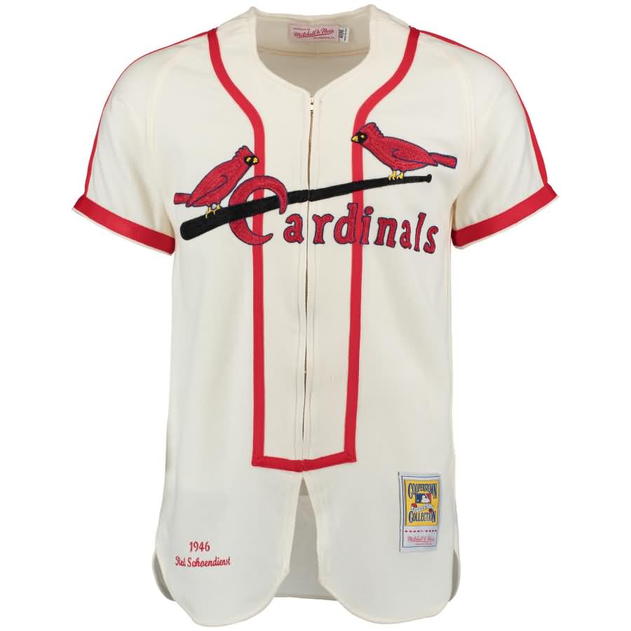 Red Schoendienst 1946 St. Louis Cardinals Mitchell & Ness Authentic Throwback Jersey - Cream